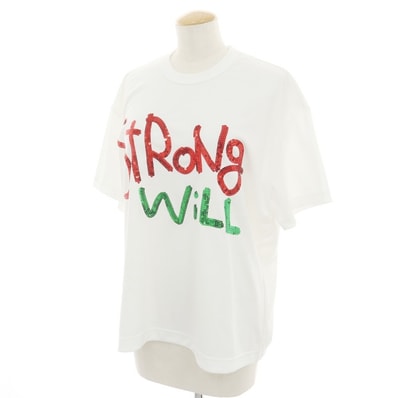 【中古】コムデギャルソン コムデギャルソン COMME des GARCONS COMME des GARCONS 2024年秋冬 ポリエステル クルーネック 半袖Tシャツ ホワイト【サイズXS】【レディース】