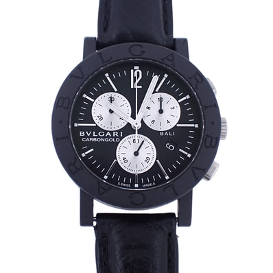 999本限定 BVLGARI ブルガリ カーボンゴールド クロノ BB38CLCH メンズ 腕時計