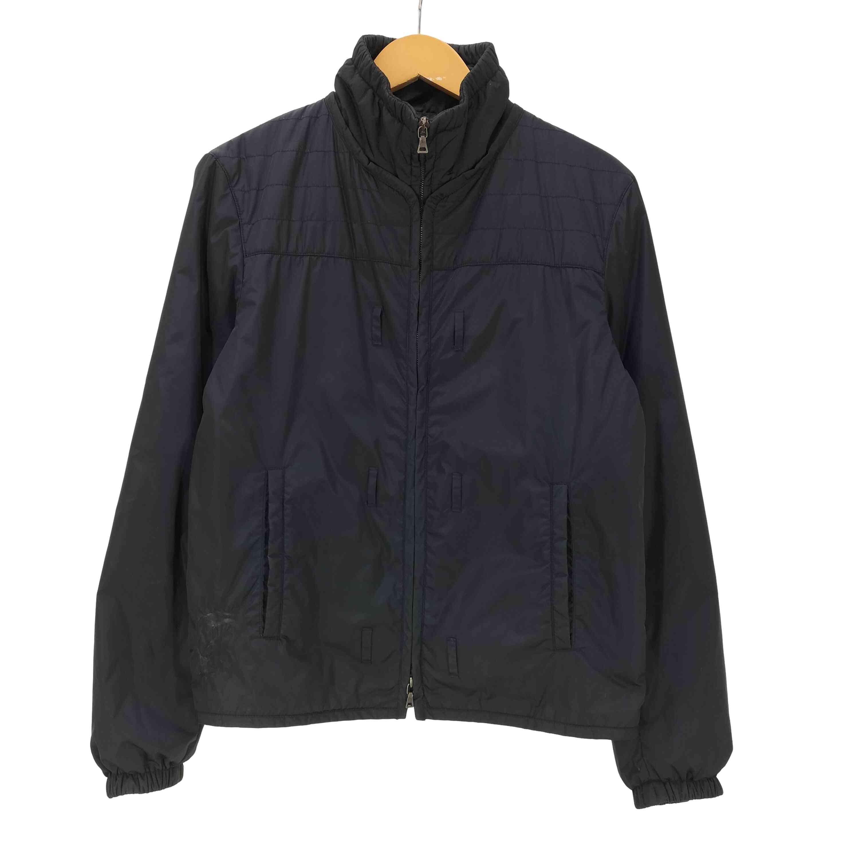 D (傷や汚れあり)】MADE IN ITALY FULL-ZIP NYLON JACKET イタリア製 