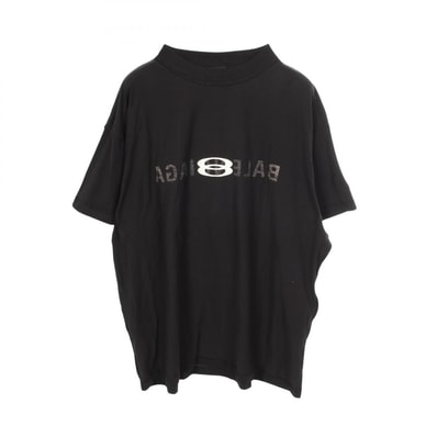 バレンシアガ BALENCIAGA インサイドアウト 半袖Tシャツ 衣料品 トップス コットン メンズ ブラック系 【中古】