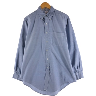 古着 90年代 ブルックスブラザーズ Brooks Brothers MAKERS 長袖 ボタンダウンシャツ USA製 メンズS相当 ヴィンテージ/eaa530049