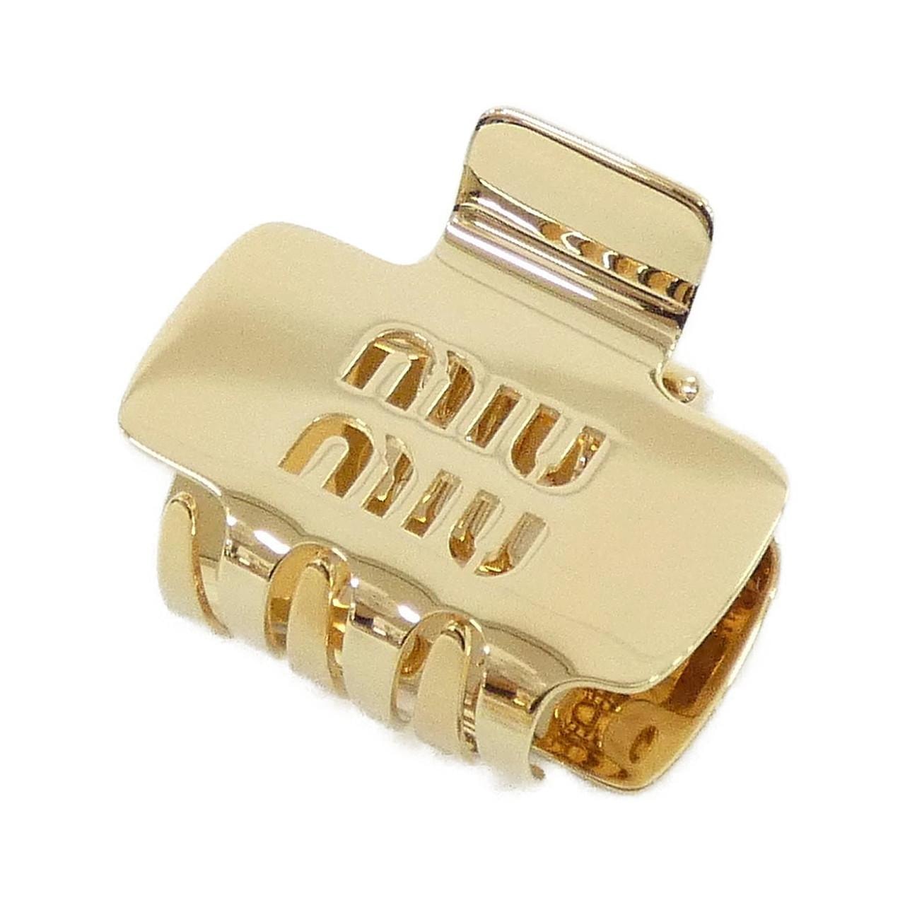 【新品】ミュウミュウ 5IF219 ヘアークリップ