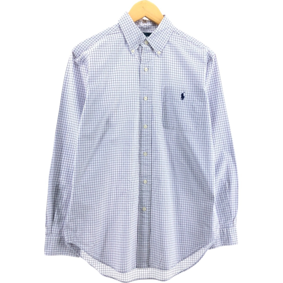 古着 ラルフローレン Ralph Lauren CLASSIC FIT 長袖 ボタンダウンチェックシャツ メンズL相当/eaa546842