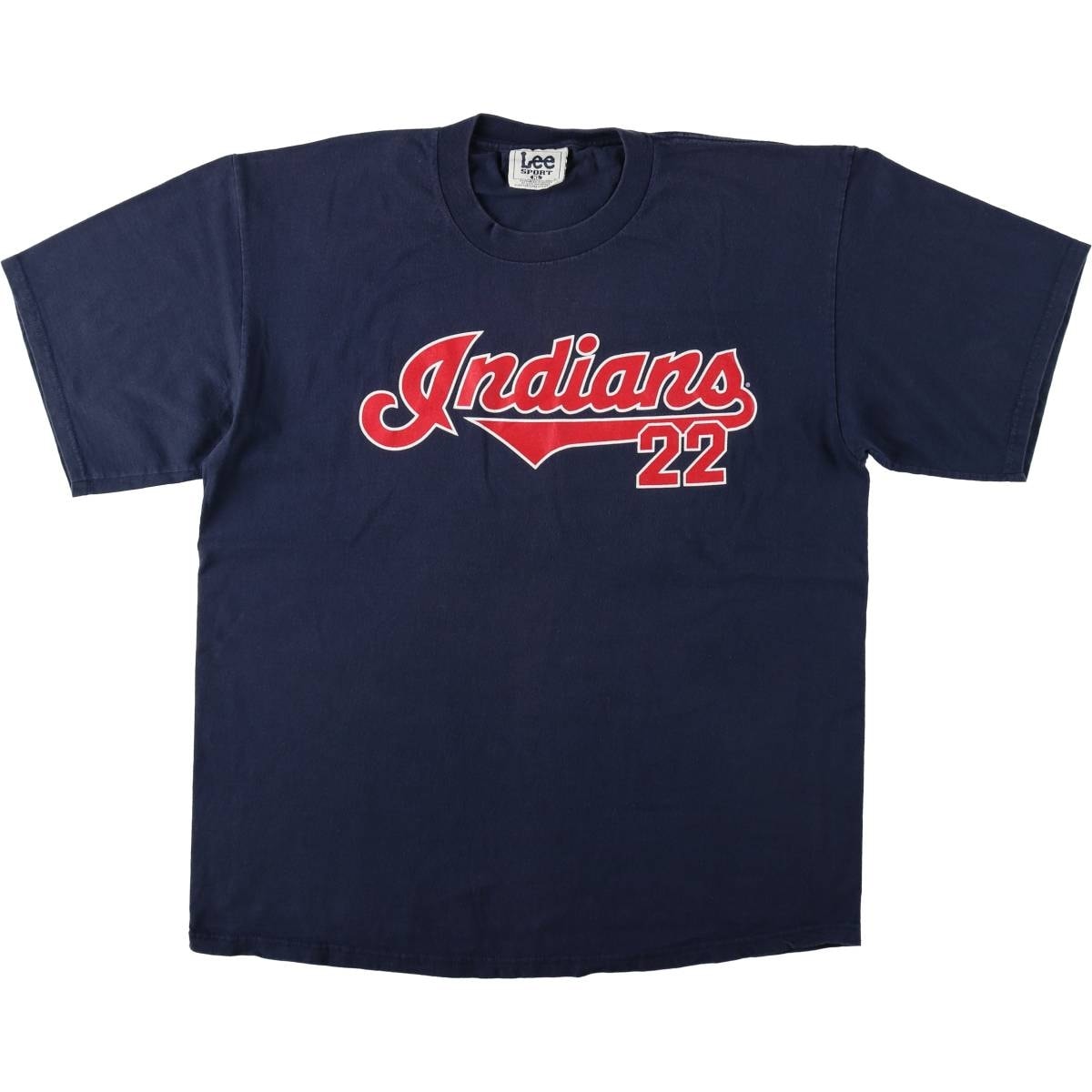 古着 90~00年代 リー Lee SPORT MLB CLEVELAND INDIANS クリーブランドインディアンス スポーツプリントTシャツ メンズXL相当/eaa621488