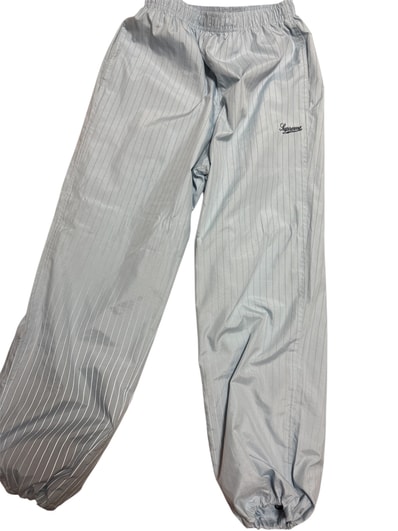 Supreme Reflective Pinstripe Track Pant "Light Blue"