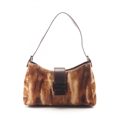 フェンディ FENDI ワンショルダー ショルダーバッグ バッグ レザー レディース ブラウン系 【中古】