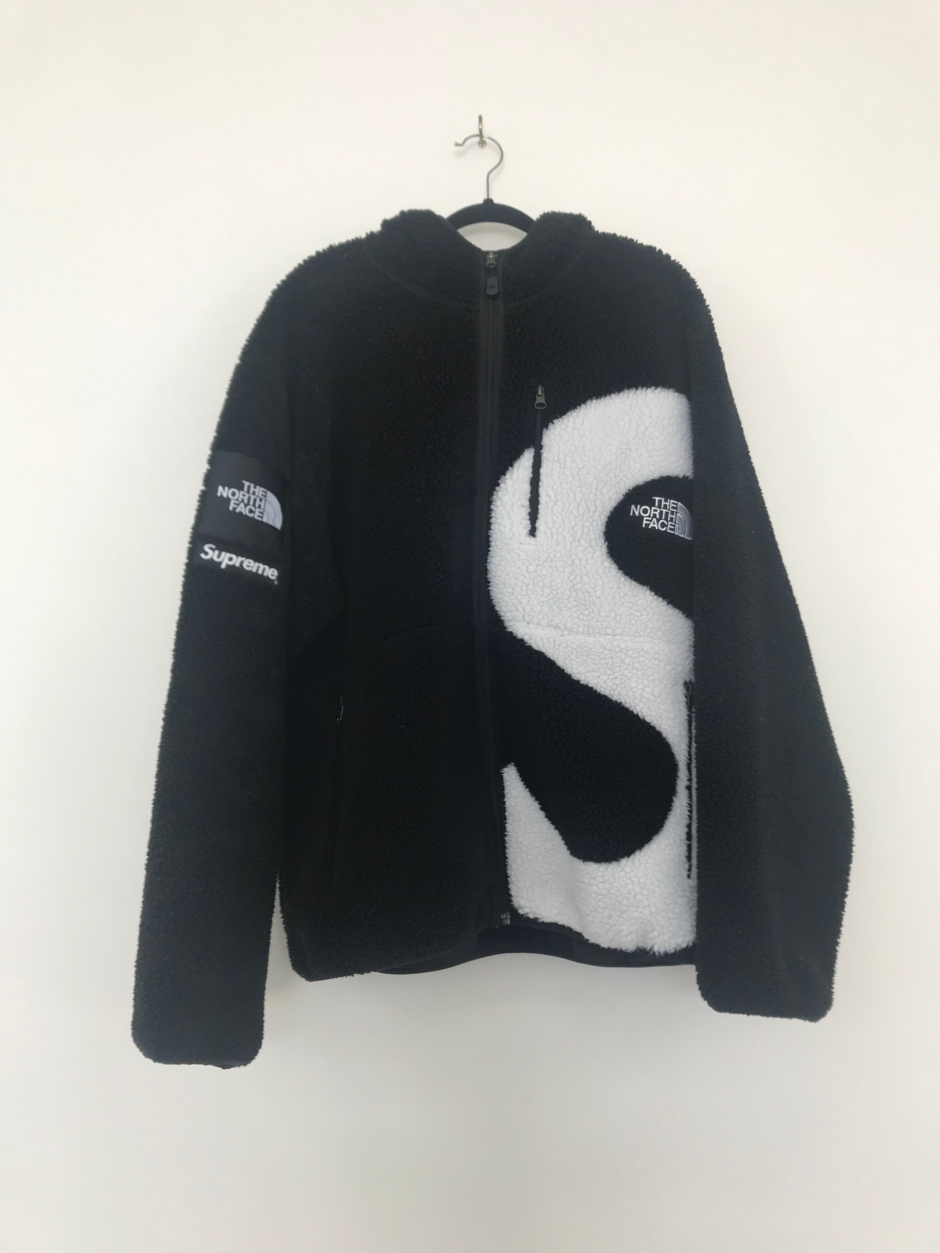 Supreme x The North Face S Logo Hooded Fleece Jacket "Black"