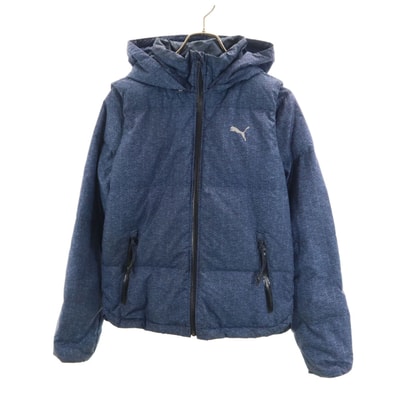 PUMA プーマ 2WAY ダウンジャケット S ネイビー