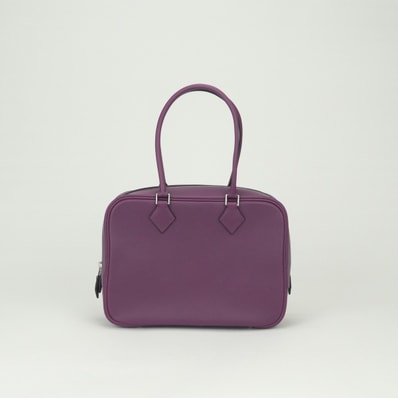 エルメス HERMES プリュム28 プリュム 28 バッグ トートバッグ エバーカラー アネモネ Anemone ピンク Pinkパープル Purple 紫 シルバー金具 ハンドバッグ