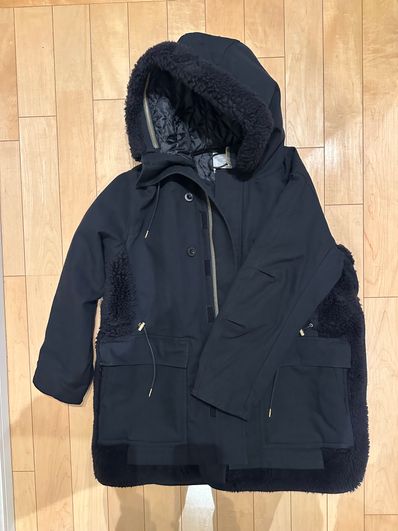 Carhartt WIP x sacai Men's Canvas Parka Siberian "Black"