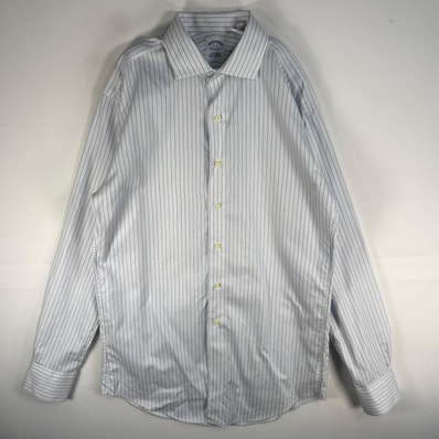 古着 ブルックスブラザーズ Brooks Brothers 長袖シャツ REGENT ドレスシャツ L ブルー系 ストライプ メンズ