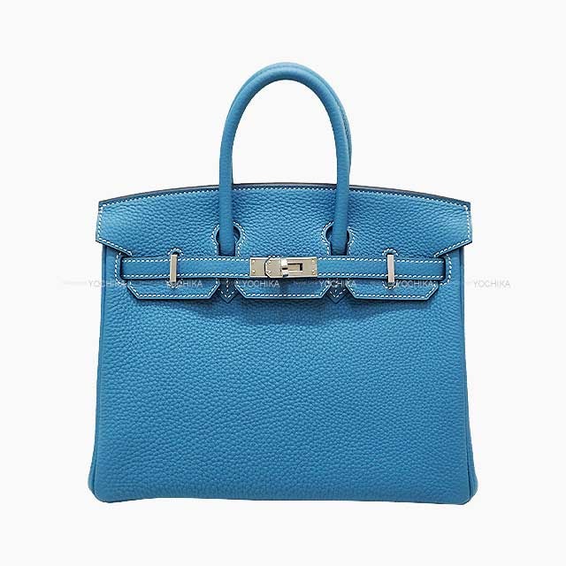 HERMES エルメス ハンドバッグ バーキン25 ニューブルージーン トゴ シルバー金具 K刻印 新品未使用