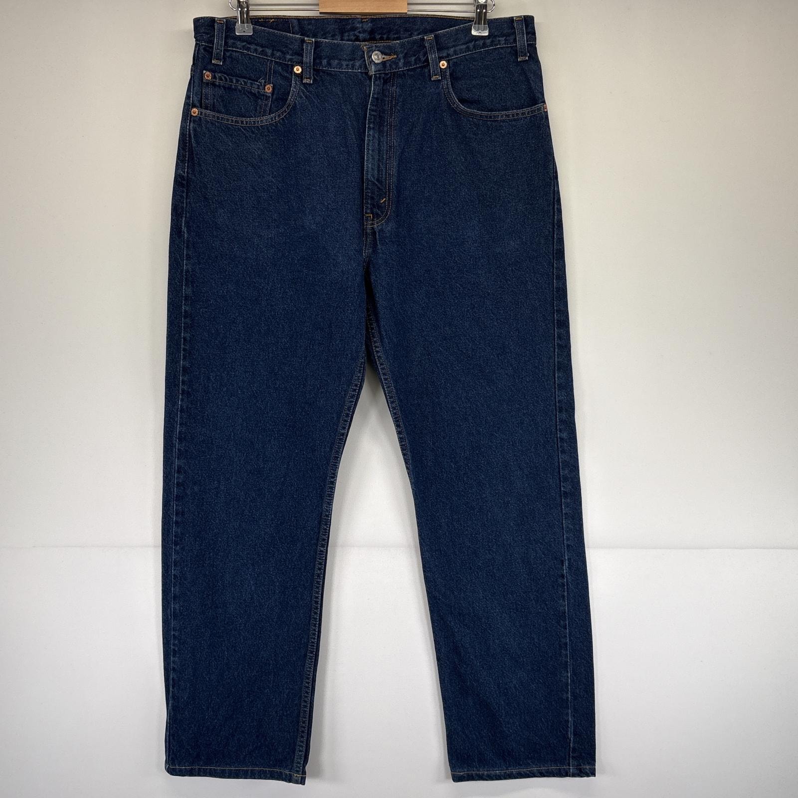 古着 リーバイス Levi's デニムパンツ 505 ストレート ジップ 紙タグ ジーンズ ジーパン 大きいサイズ w38 L32  ブルー メンズ