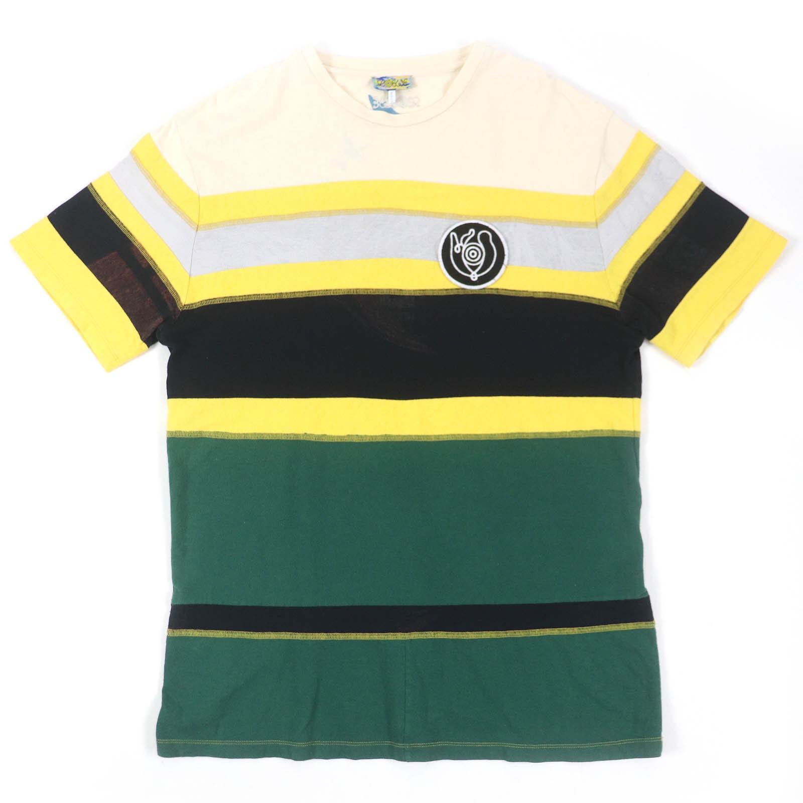 LOEWE Logo Patch Crew Neck Short Sleeve T-Shirt "Yellow/Black/Green"