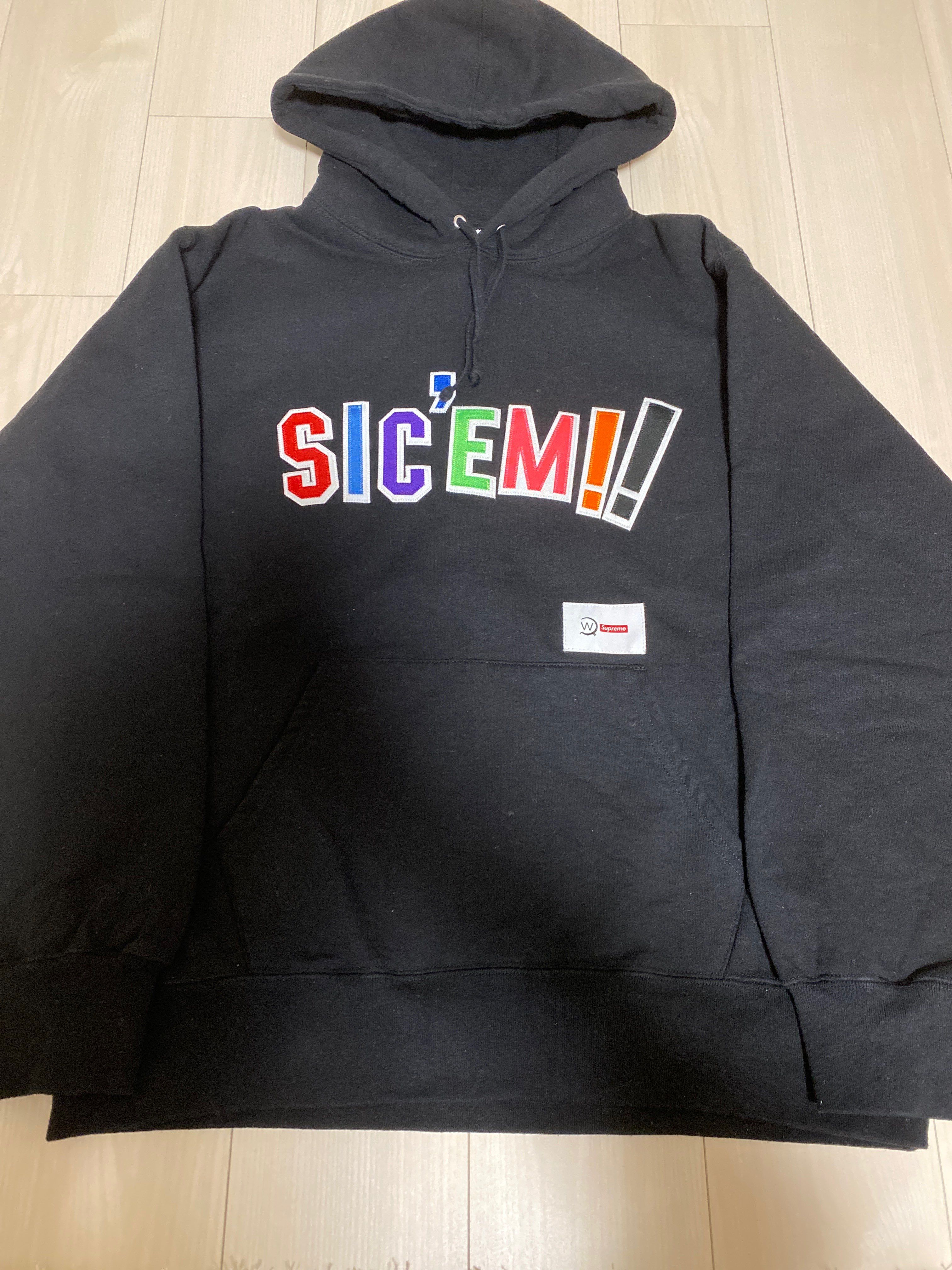 Supreme / WTAPS Sic'em! Hooded Sweatshirt "Black"