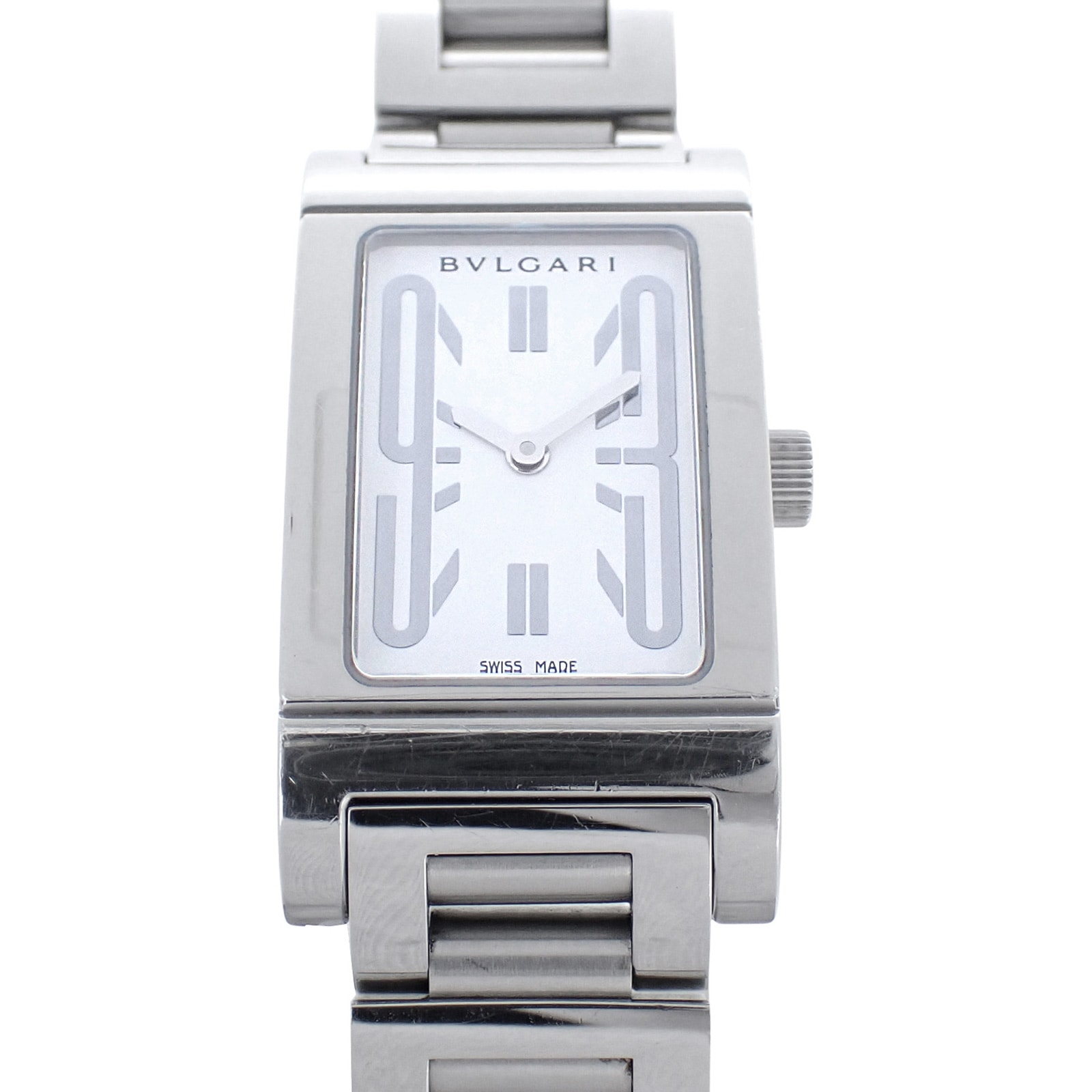 BVLGARI ブルガリ レッタンゴロ RT39S ホワイト レディース 腕時計