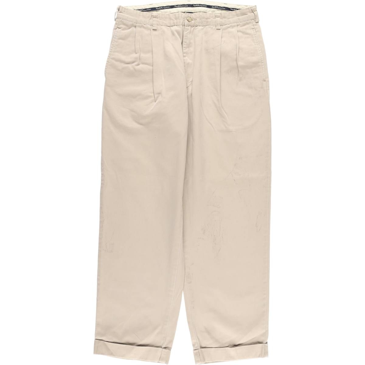 古着 ラルフローレン Ralph Lauren Polo Ralph Lauren HAMMOND PANT ツータック チノパンツ メンズw34相当/eaa596104