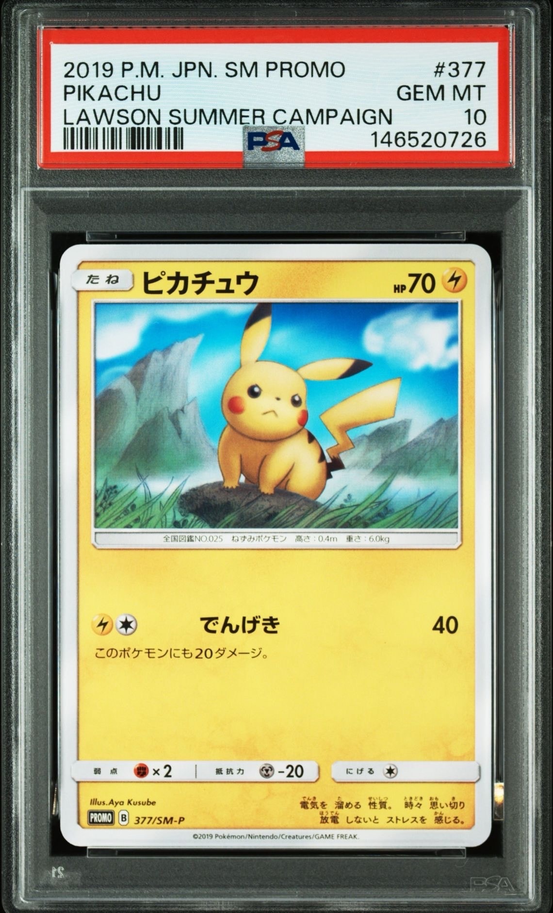 ピカチュウ P [SM-P 377](プロモーションカード「ローソンサマーキャンペーン」)