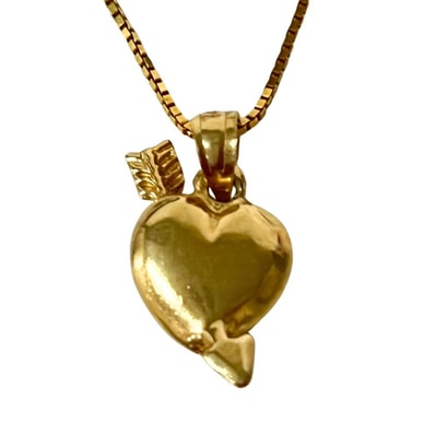 SUPREME シュプリーム Gold Heart and Arrow 14K ゴールドペンダント ネックレス 41404
