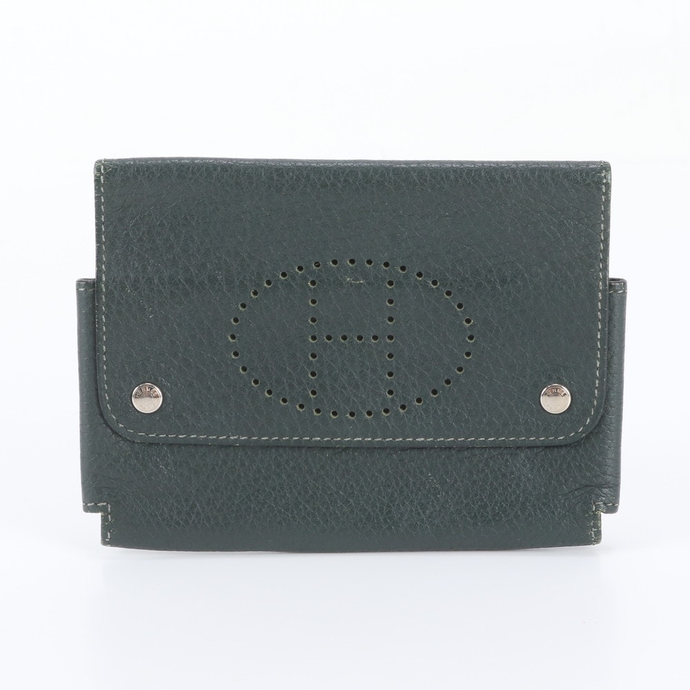 ■美品 エルメス エテュイカルト エヴリンポーチ レザー