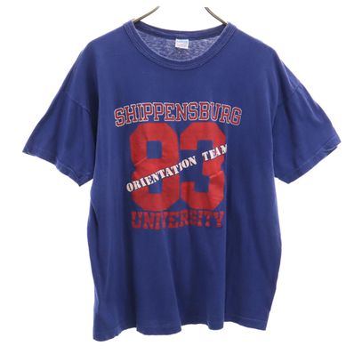 Champion 70s 半袖 シングルステッチ カレッジロゴ Tシャツ