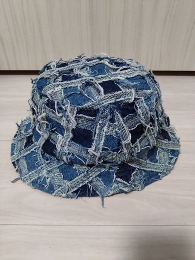 Supreme Frayed Patchwork Denim Crusher "Washed Blue"