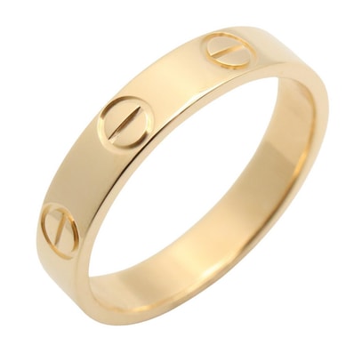 カルティエ CARTIER ミニラブ リング リング・指輪 ジュエリー K18(イエローゴールド) メンズ レディース ゴールド系 B4085000 【中古】