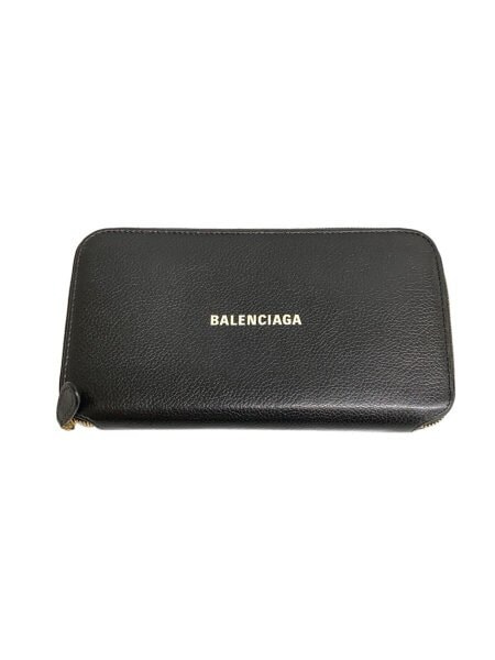 BALENCIAGA Cash Zip Around Wallet "Black"