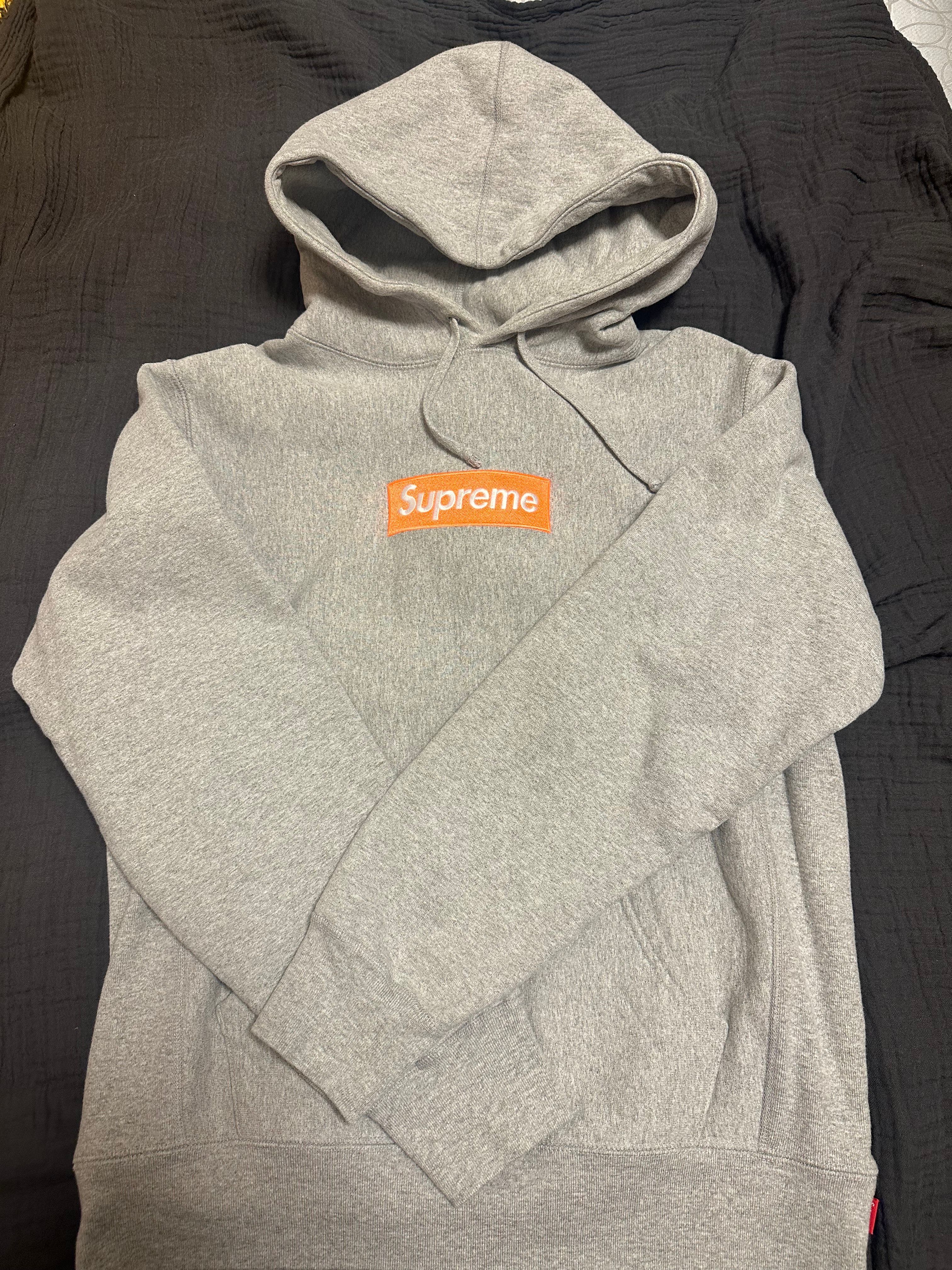 Supreme Box Logo Hooded Sweatshirt "Hether Grey" (17FW)