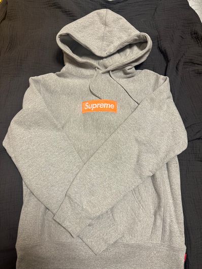 Supreme Box Logo Hooded Sweatshirt "Hether Grey" (17FW)