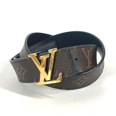 ルイヴィトン LOUIS VUITTON サンチュール・LVイニシャル M9453W モノグラム LVバックル ズボン用ベルト ベルト モノグラムキャンバス ブラウン