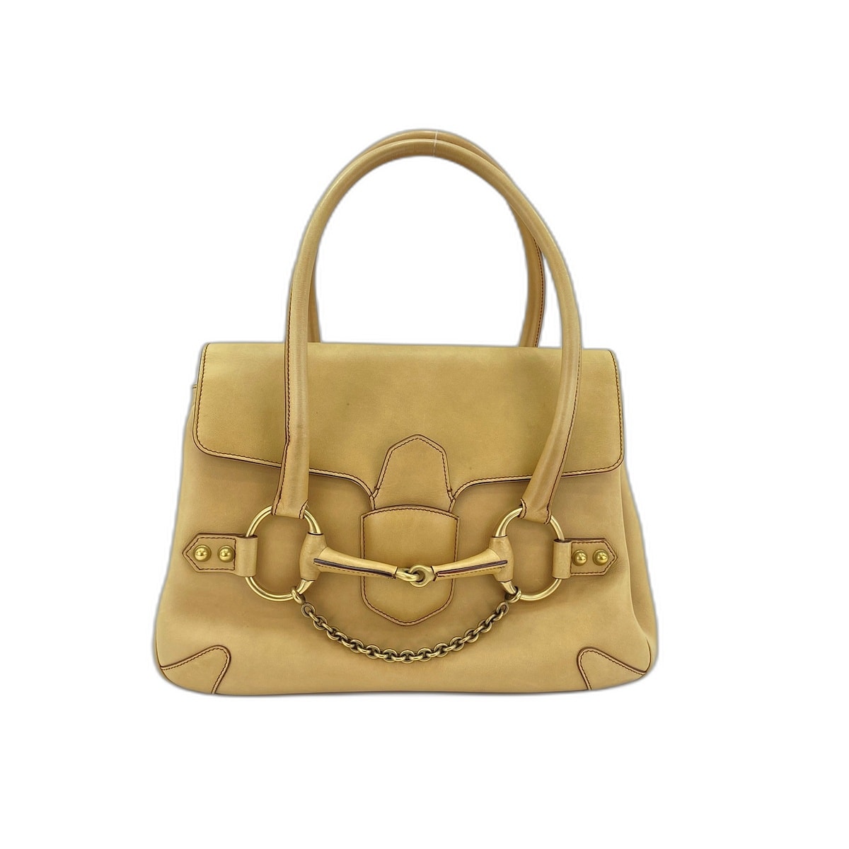 グッチ GUCCI ホースビット ハンドバッグ レザー【中古】