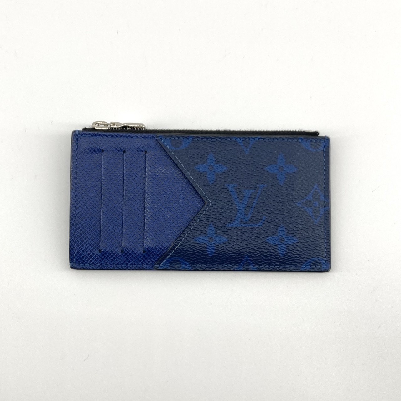 LOUIS VUITTON(ルイ・ヴィトン) タイガ ラマ コインカードホルダー レザー / モノグラムキャンバス M30270 カードケース コバルトブルー