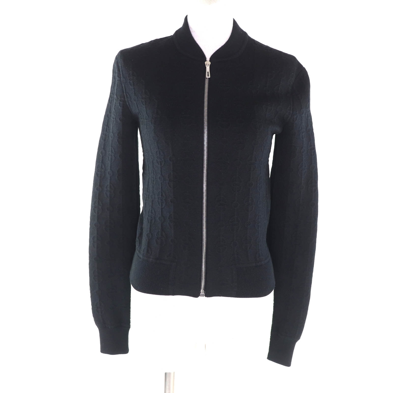 美品 エルメス ブルゾン ブラック レディース 34 2E2201D3