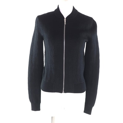 美品 エルメス ブルゾン ブラック レディース 34 2E2201D3