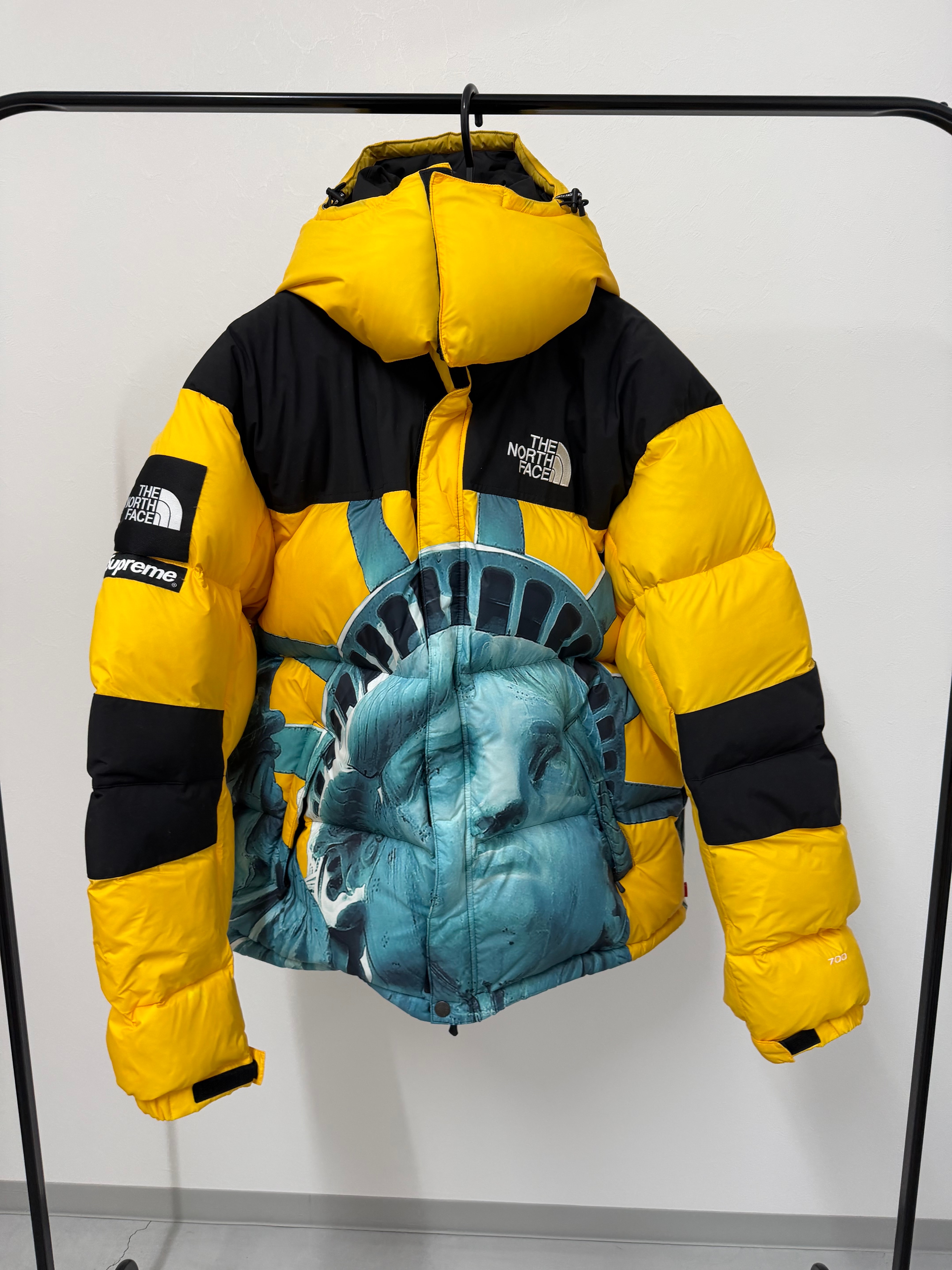 シュプリーム x ザノースフェイス スタチュー オブ リバティ バルトロ ジャケット "イエロー"