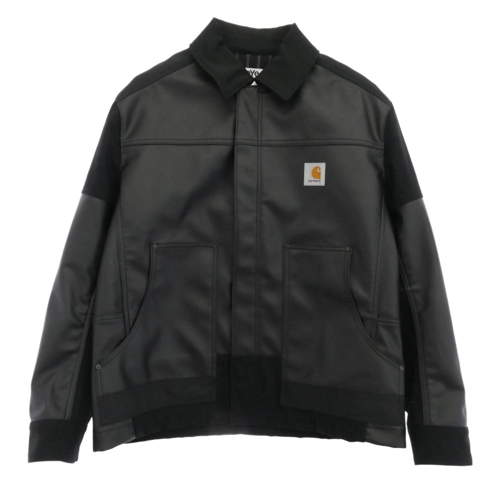 JUNYA WATANABE COMME des GARCONS MAN ジュンヤワタナベコムデギャルソンマン  24SS WM-J904 eYe アイ × Carhartt カーハート エステルオックス フェイクレザー 綿ダック ジャケット  S【中古】