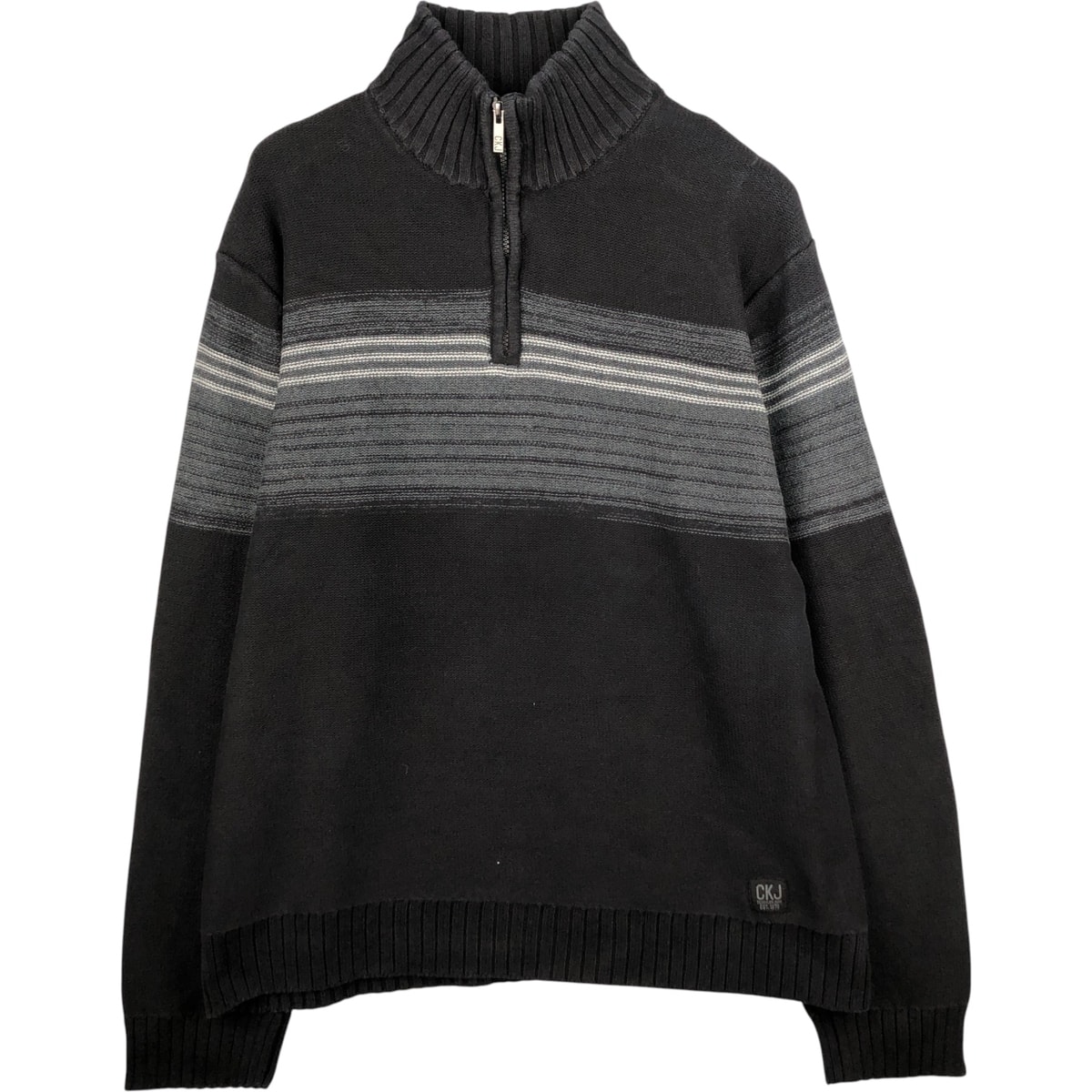 古着 90~00年代 カルバンクライン Calvin klein JEANS コットンニットハーフジップセーター メンズXL相当 ヴィンテージ/eaa472737