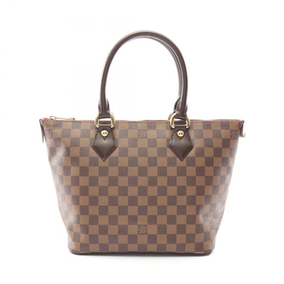 ルイ・ヴィトン LOUIS VUITTON サレヤPM トートバッグ バッグ PVCコーティングキャンバス レザー ダミエ エベヌ レディース ブラウン系 N51183 【中古】