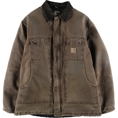 古着 00年代 カーハート Carhartt トラディショナルコート 中綿入り ダックワークジャケット メンズL相当/eaa616867