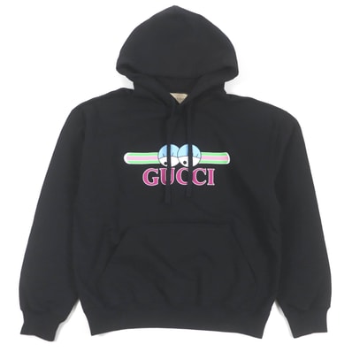 美品 グッチ
パーカー ブラック メンズ S 782788