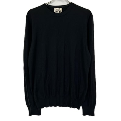 エルメス ブラック カシミヤシルクニット L