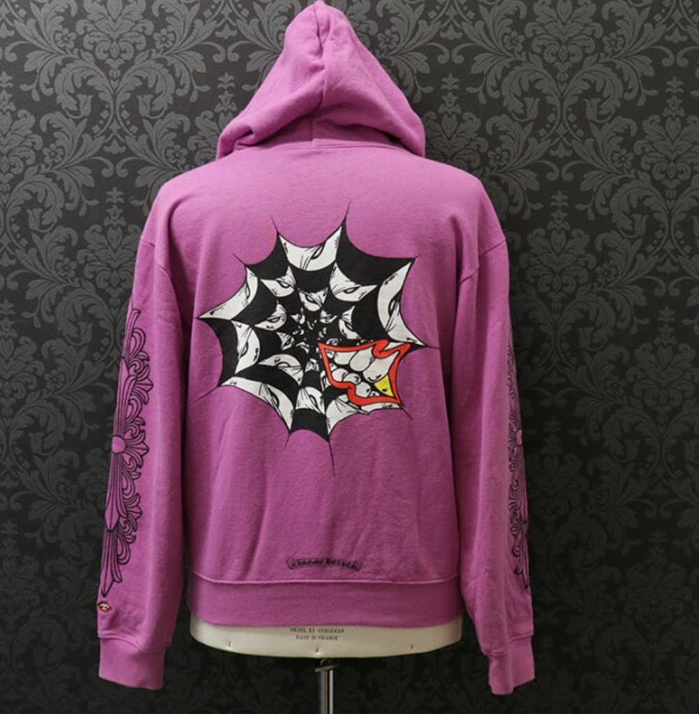 Chrome Hearts Matty Boy Spider Web Hoodie "Purple"