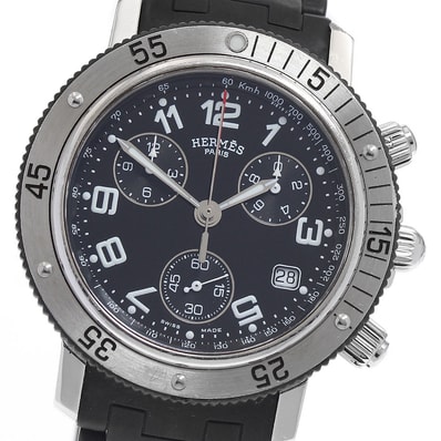 エルメス クリッパー ダイバー CL2.915 メンズ 【中古】