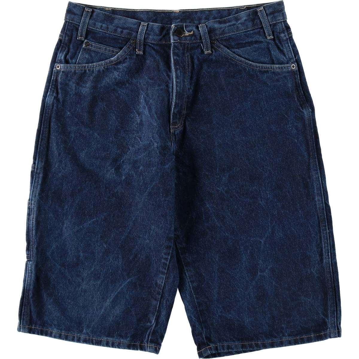 古着 ディッキーズ Dickies 無地 ロゴパッチ デニムショーツ ハーフパンツ ジョーツ メンズw34相当/eaa647959
