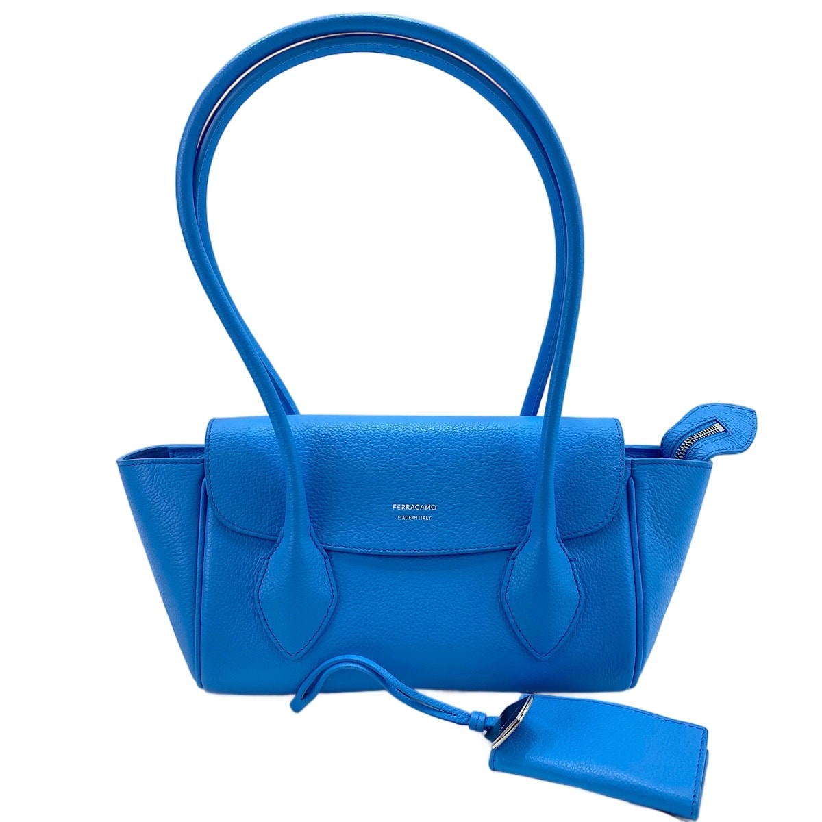 フェラガモ FERRAGAMO レザー イーストウエスト ハンドバッグ【中古】