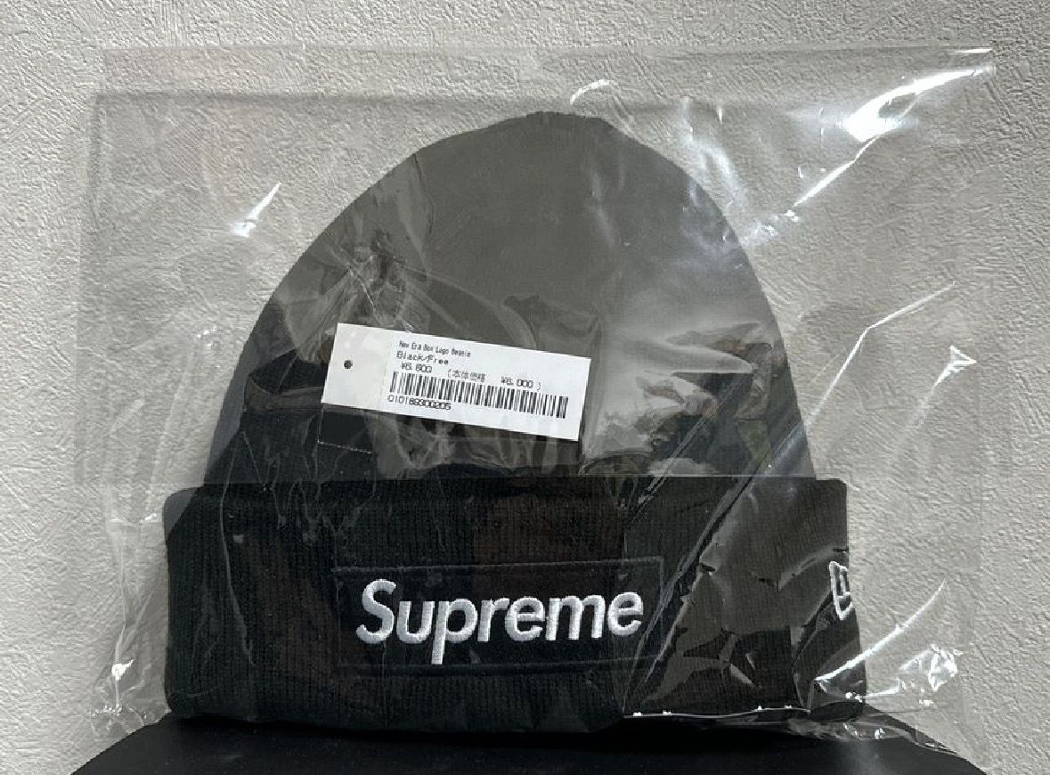 Supreme New Era Box Logo Beanie "Black" (23FW)