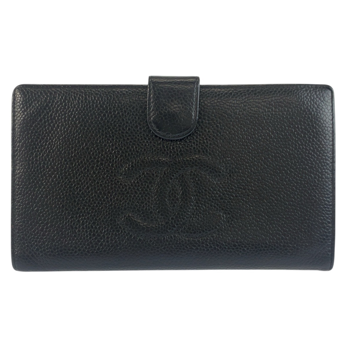 美品 CHANEL シャネル ココマーク ブラック 黒 ゴールド金具 レザー 長財布 ロングウォレット 602900 【中古】