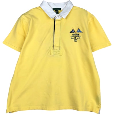古着 ラルフローレン Ralph Lauren LAUREN JEANS COMPANY 半袖 ラガーシャツ レディースXL相当/eaa639345