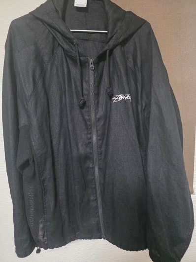 Stussy x Nike U NRG Linen Jacket Hoodie (US Size) "Black" FZ5751-010